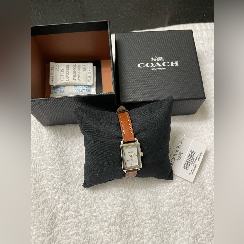 Coach | Casual Style Leather Square Party Style Quartz Watches